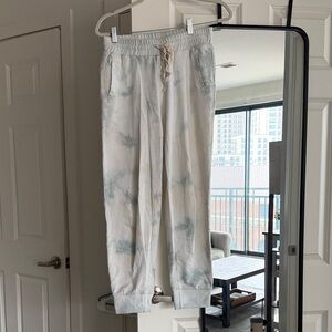 POL Light Blue & White Tie-Dye Joggers